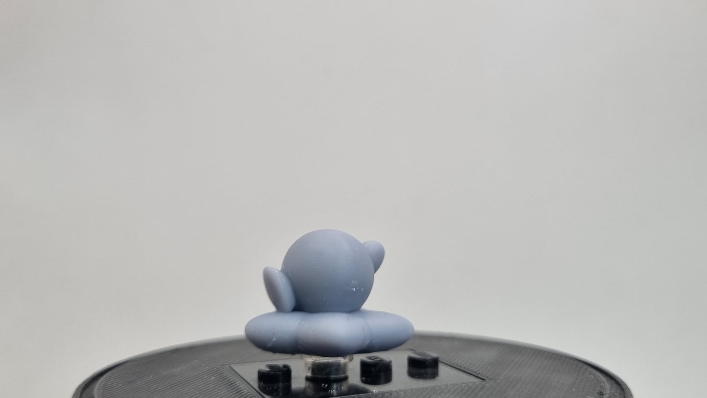 Building toy custom 3D printed purple blob on star!