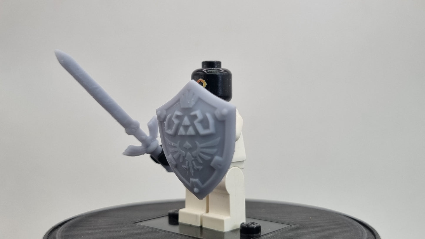 Building toy custom 3D printed shield and sword!