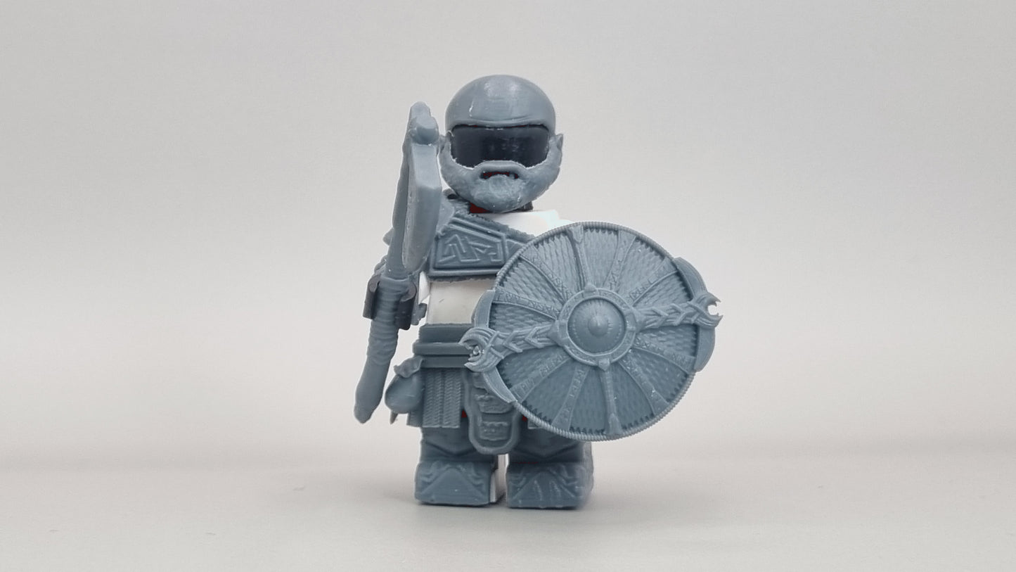 Building toy custom 3D printed older and wiser angry god killer! Printed in 12k high resolution resin!