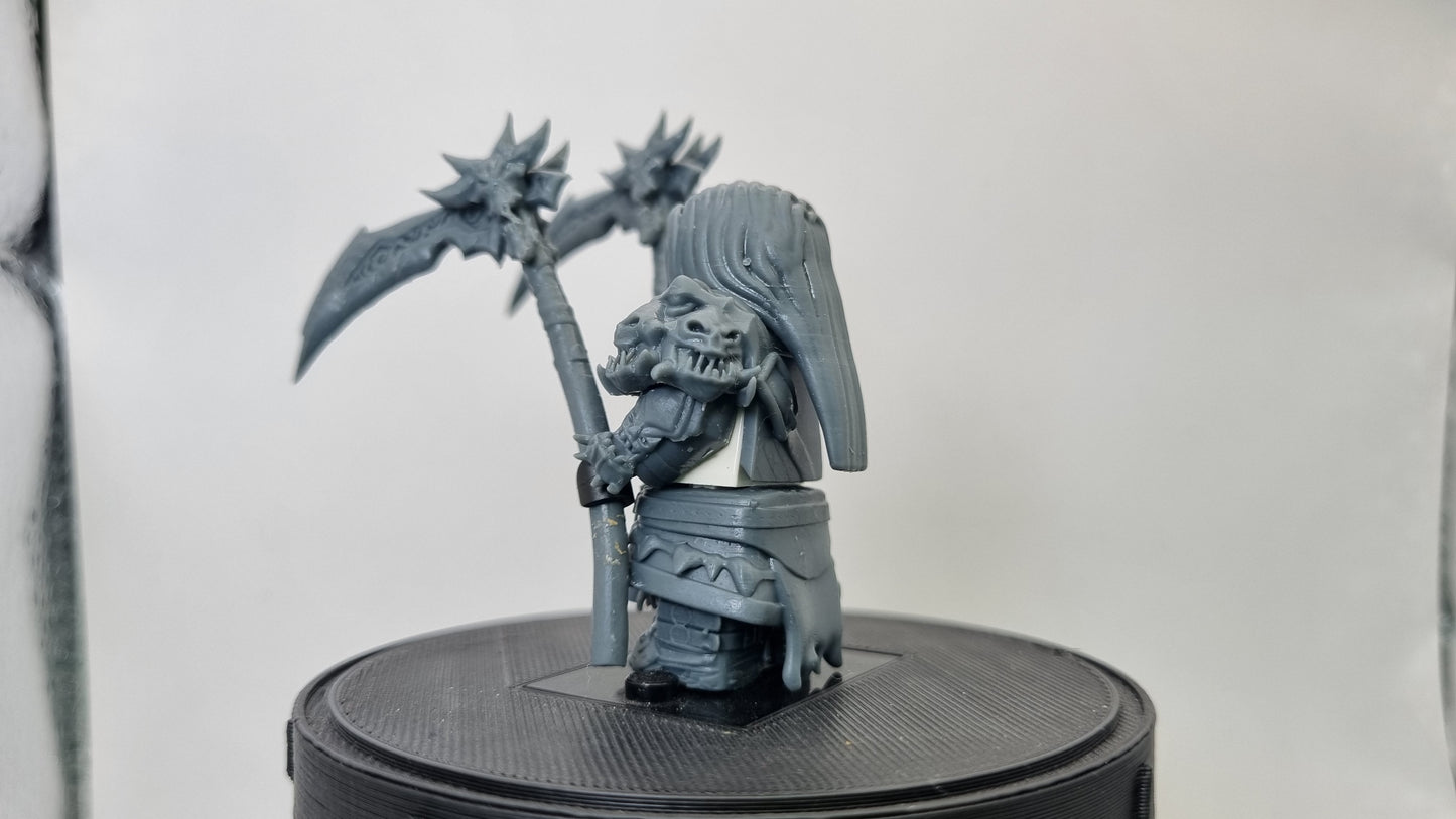 Building toy custom 3D printed horse rider of death! Printed in 12k high resolution resin!