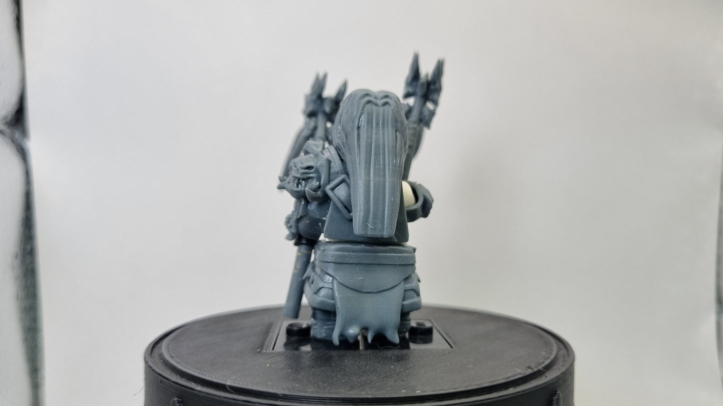 Building toy custom 3D printed horse rider of death! Printed in 12k high resolution resin!
