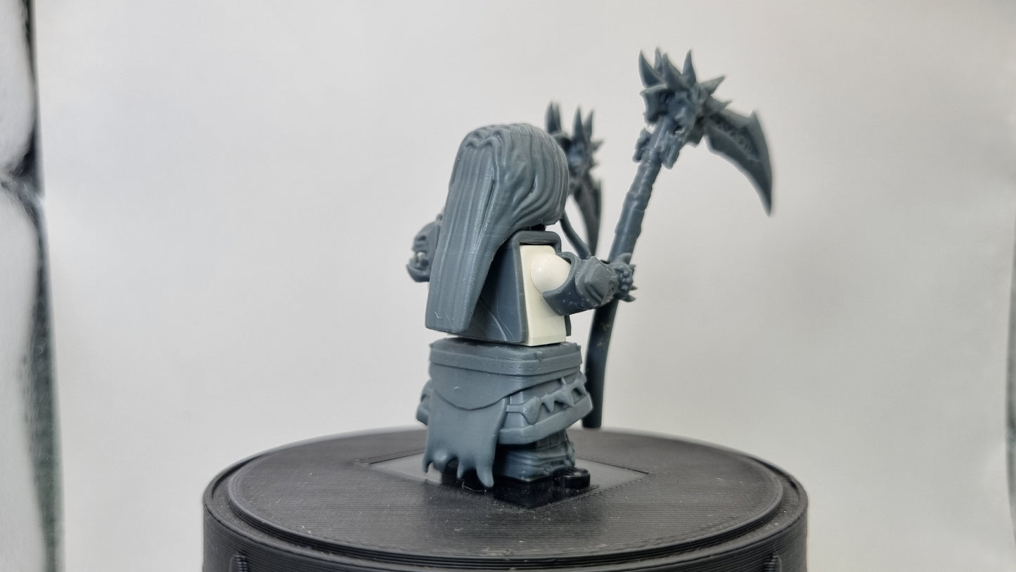 Building toy custom 3D printed horse rider of death! Printed in 12k high resolution resin!