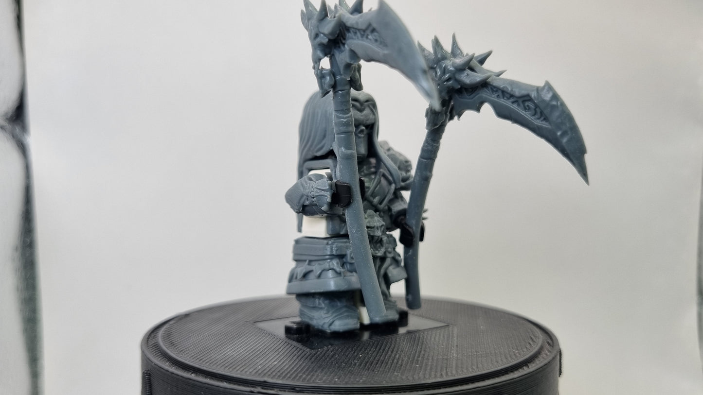 Building toy custom 3D printed horse rider of death! Printed in 12k high resolution resin!