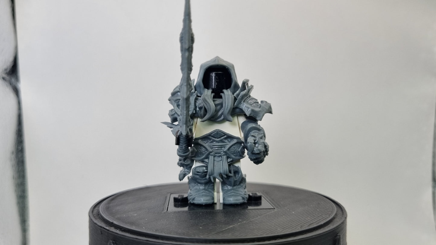 Building toy custom 3D printed horse rider of war! Printed in 12k high resolution resin!