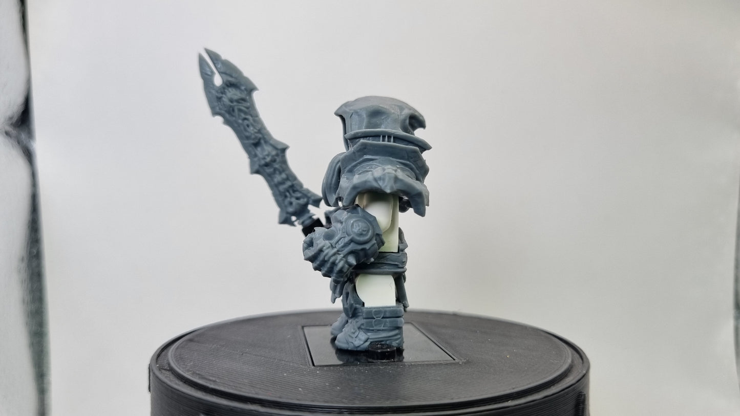 Building toy custom 3D printed horse rider of war! Printed in 12k high resolution resin!