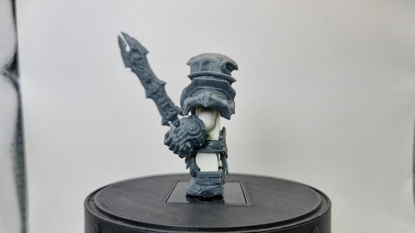 Building toy custom 3D printed horse rider of war! Printed in 12k high resolution resin!