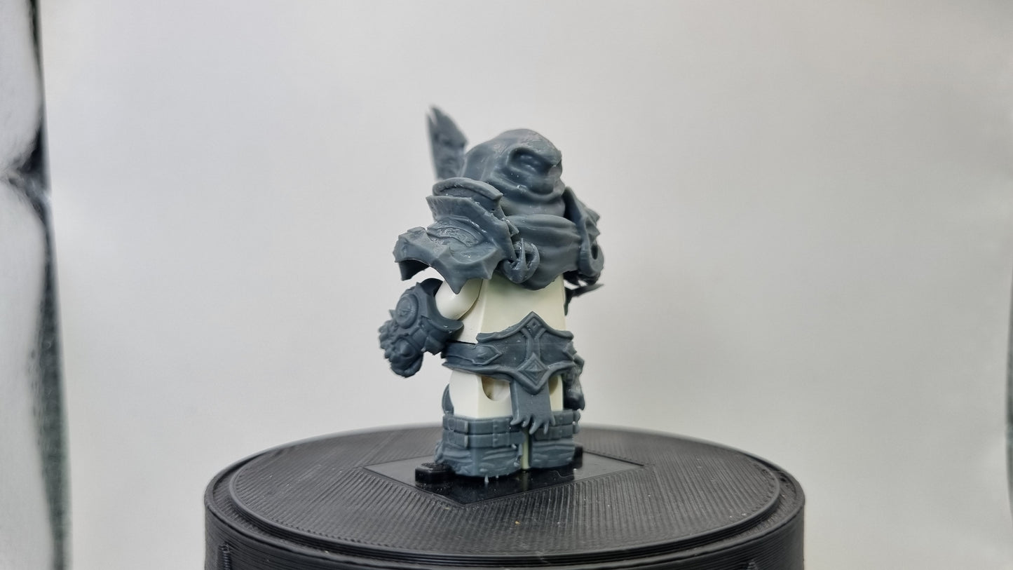 Building toy custom 3D printed horse rider of war! Printed in 12k high resolution resin!
