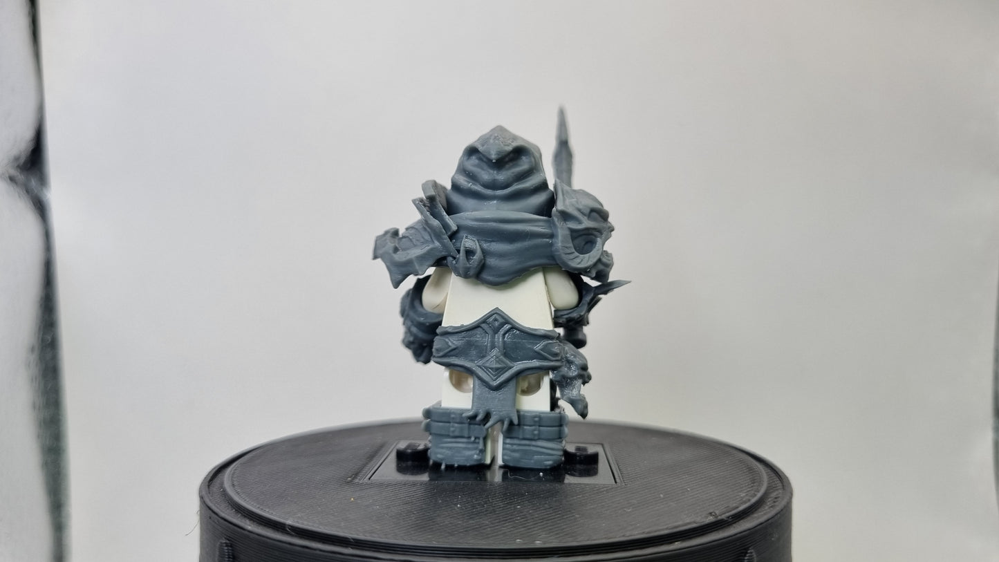 Building toy custom 3D printed horse rider of war! Printed in 12k high resolution resin!