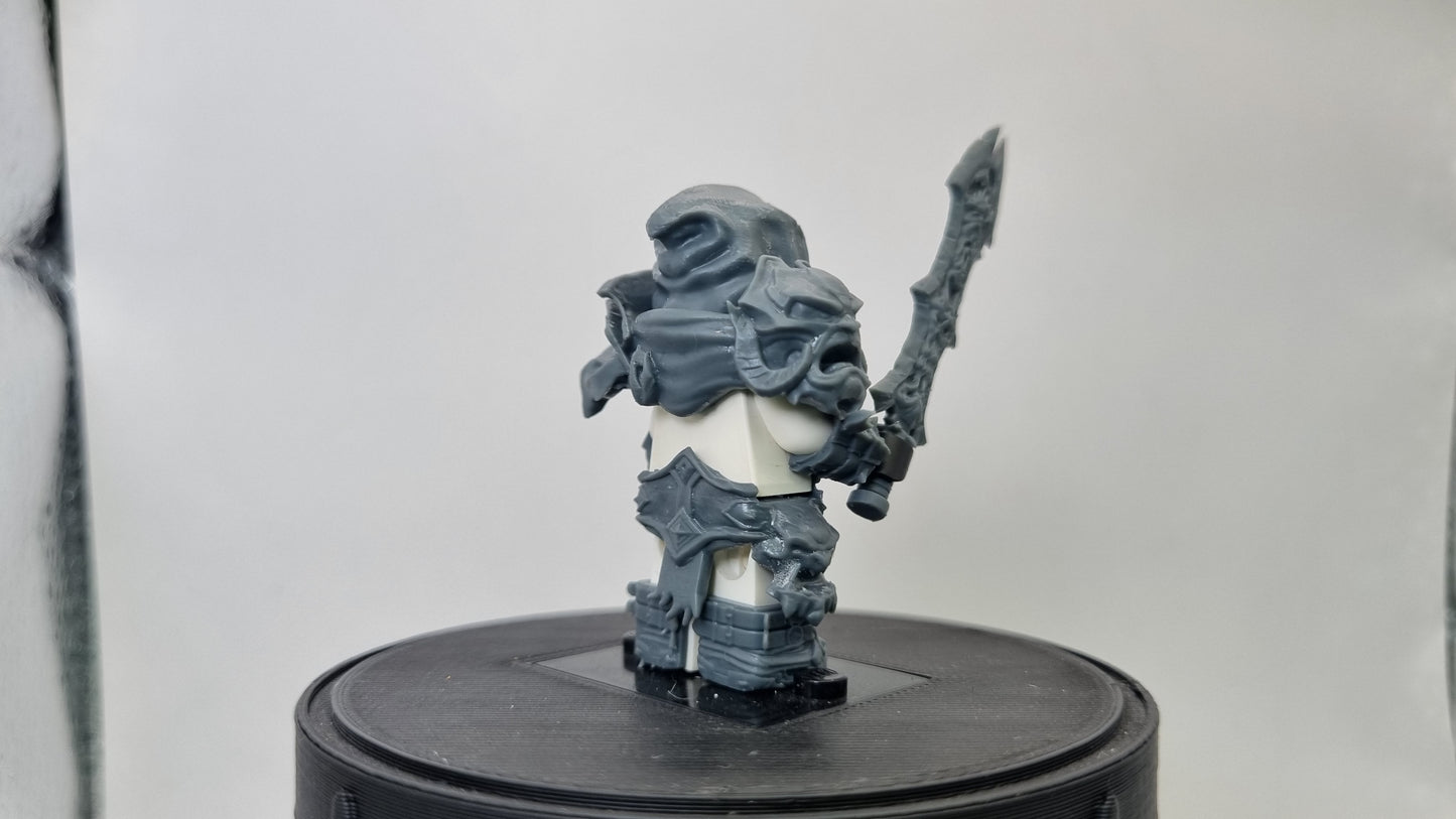 Building toy custom 3D printed horse rider of war! Printed in 12k high resolution resin!