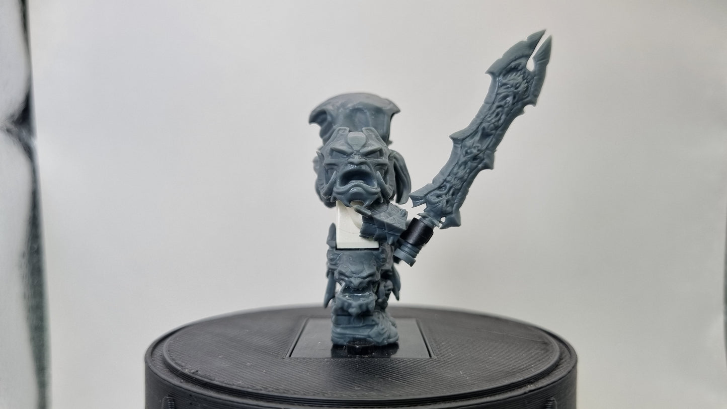 Building toy custom 3D printed horse rider of war! Printed in 12k high resolution resin!