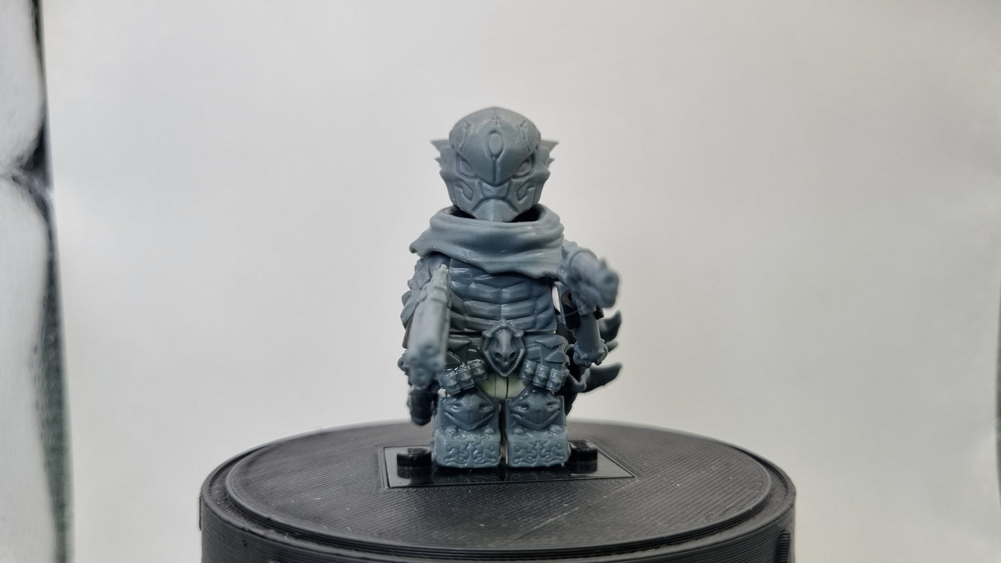 Building toy custom 3D printed horse rider with guns! Printed in 12k high resolution resin!