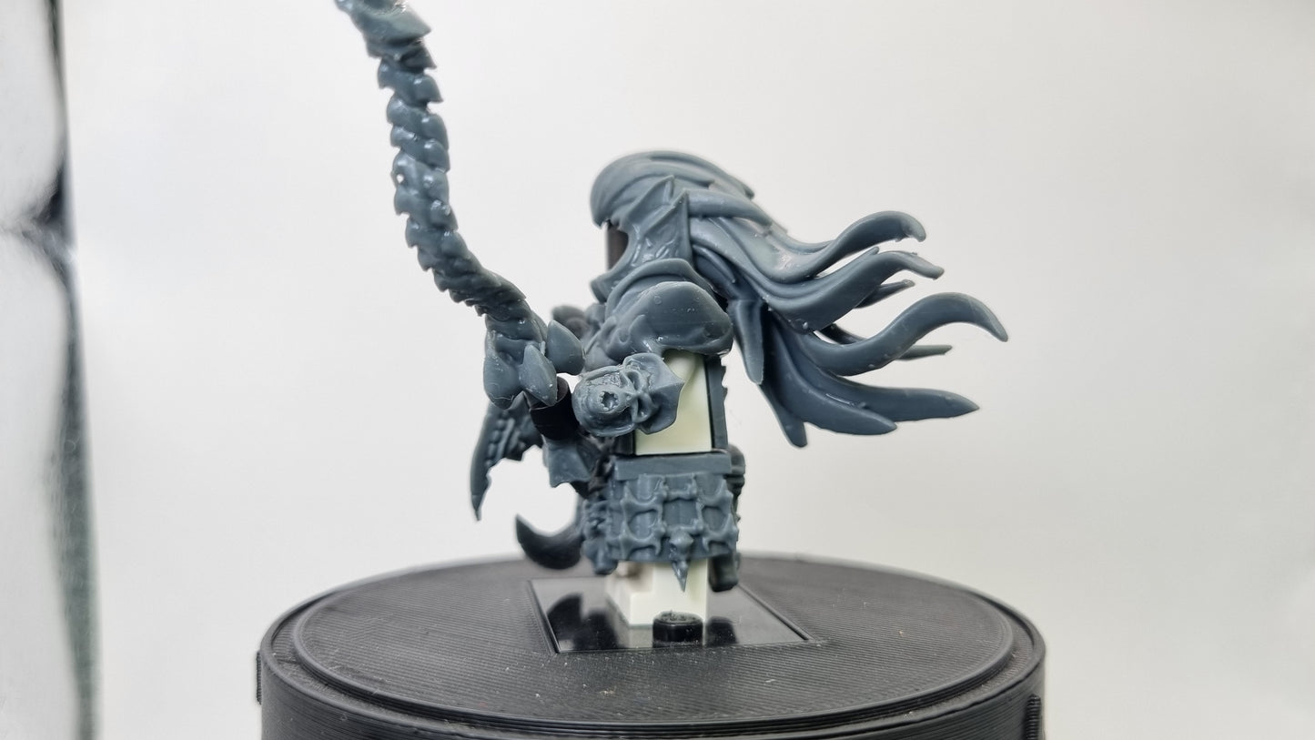 Building toy custom 3D printed female horse rider! Printed in 12k high resolution resin!