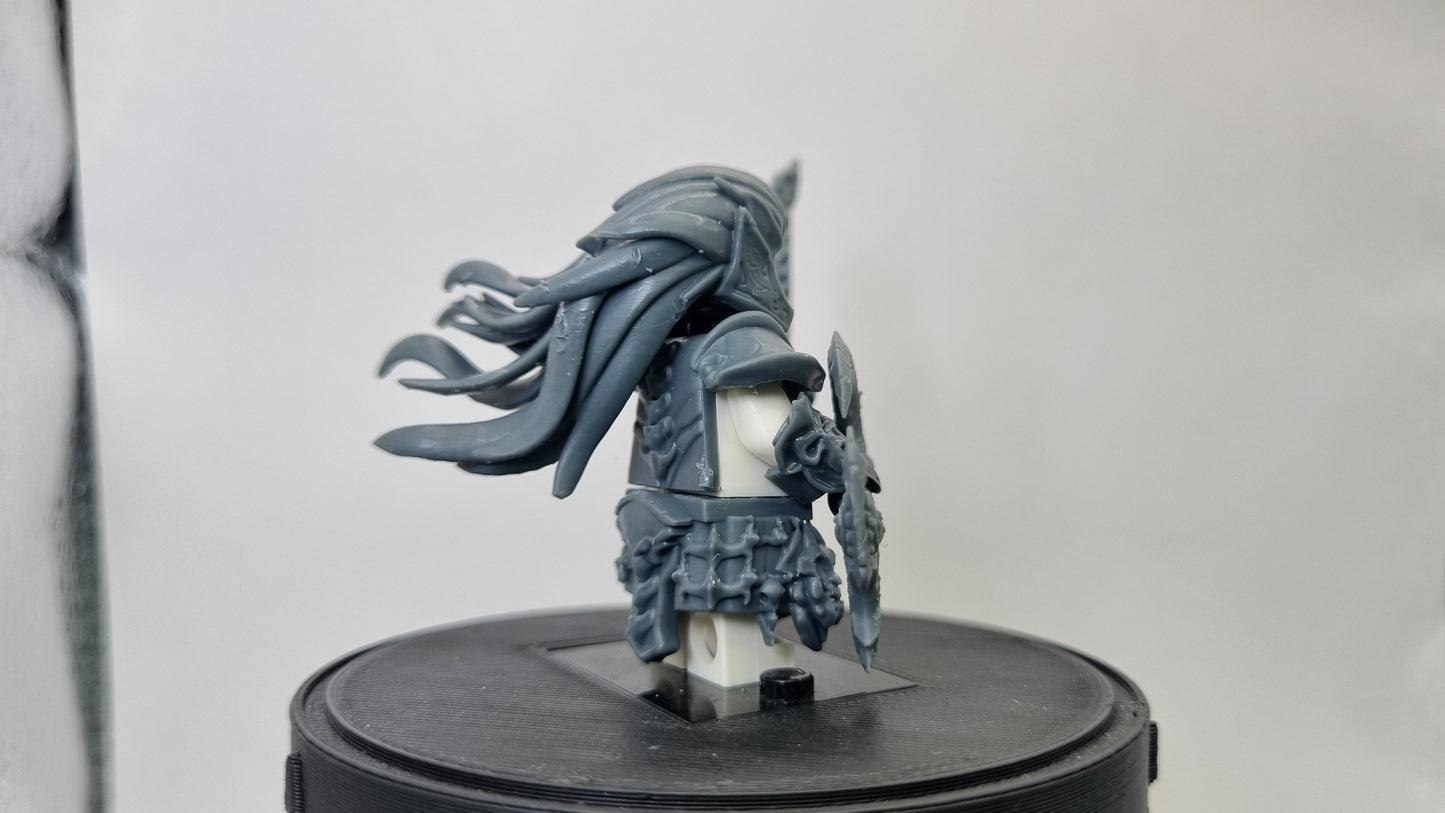 Building toy custom 3D printed female horse rider! Printed in 12k high resolution resin!