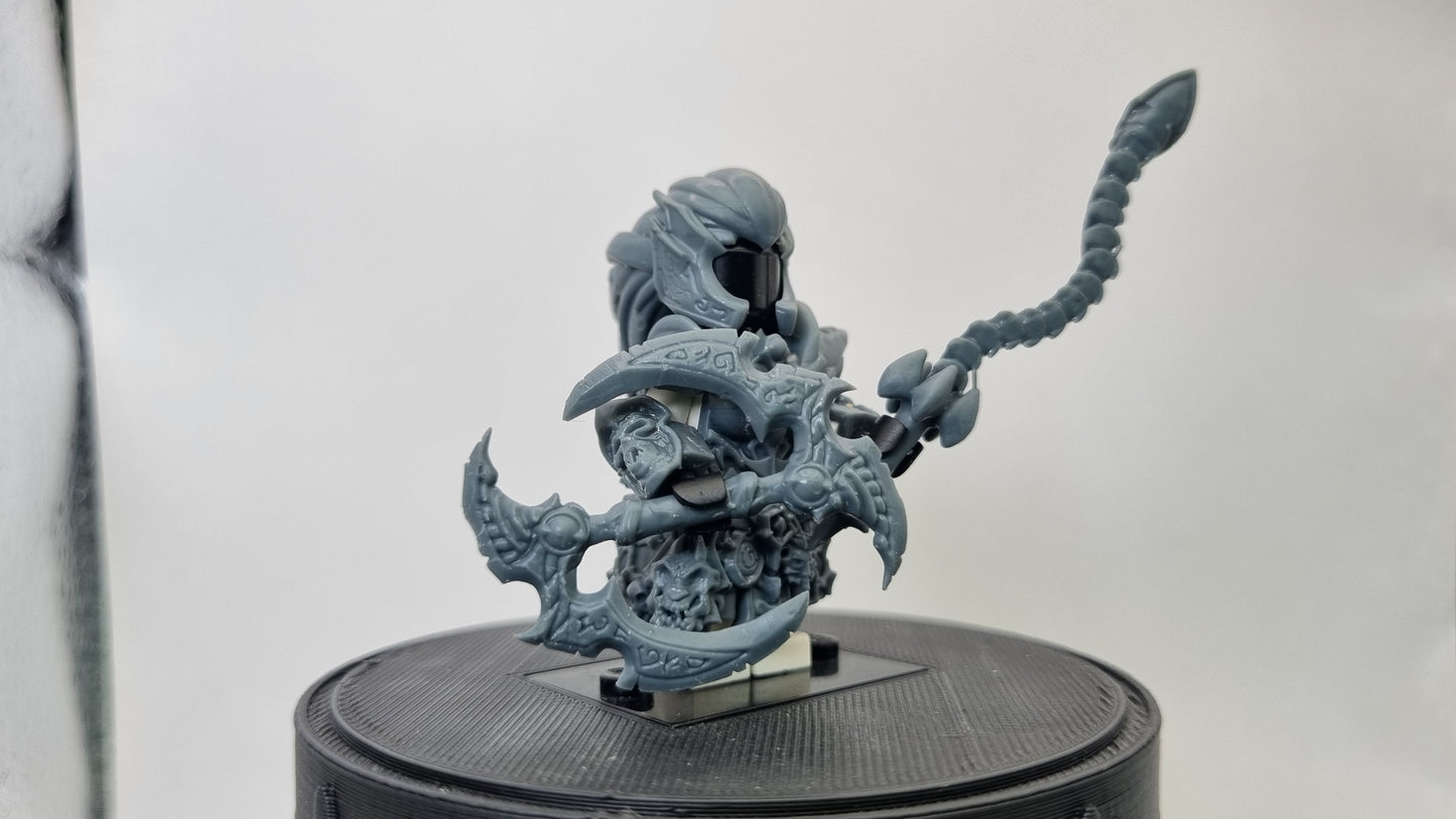 Building toy custom 3D printed female horse rider! Printed in 12k high resolution resin!