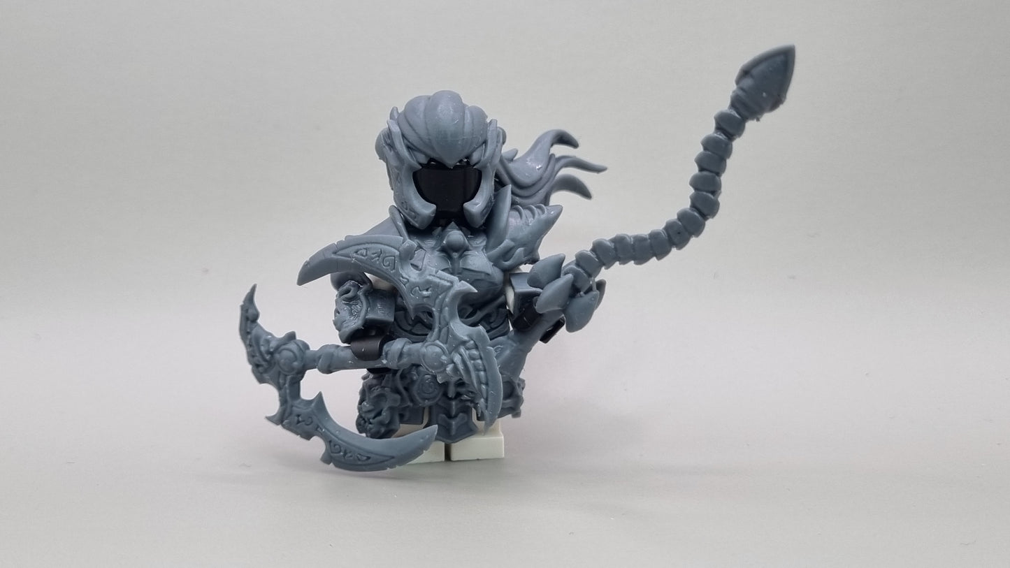 Building toy custom 3D printed horse rider pack! Printed in 12k high resolution resin!