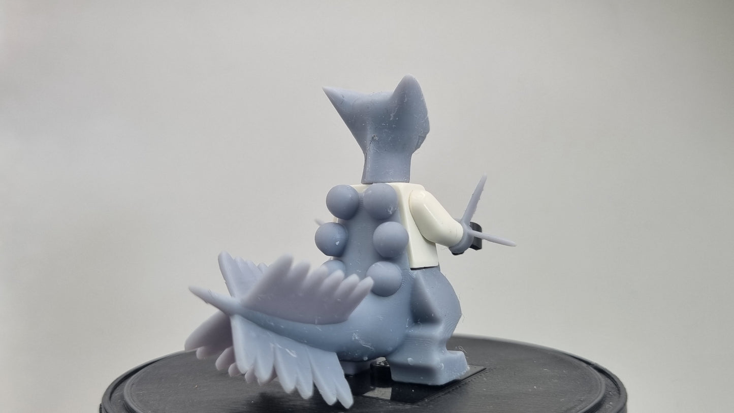 Building toy custom 3D printed animals to catch figure like grass hoper!