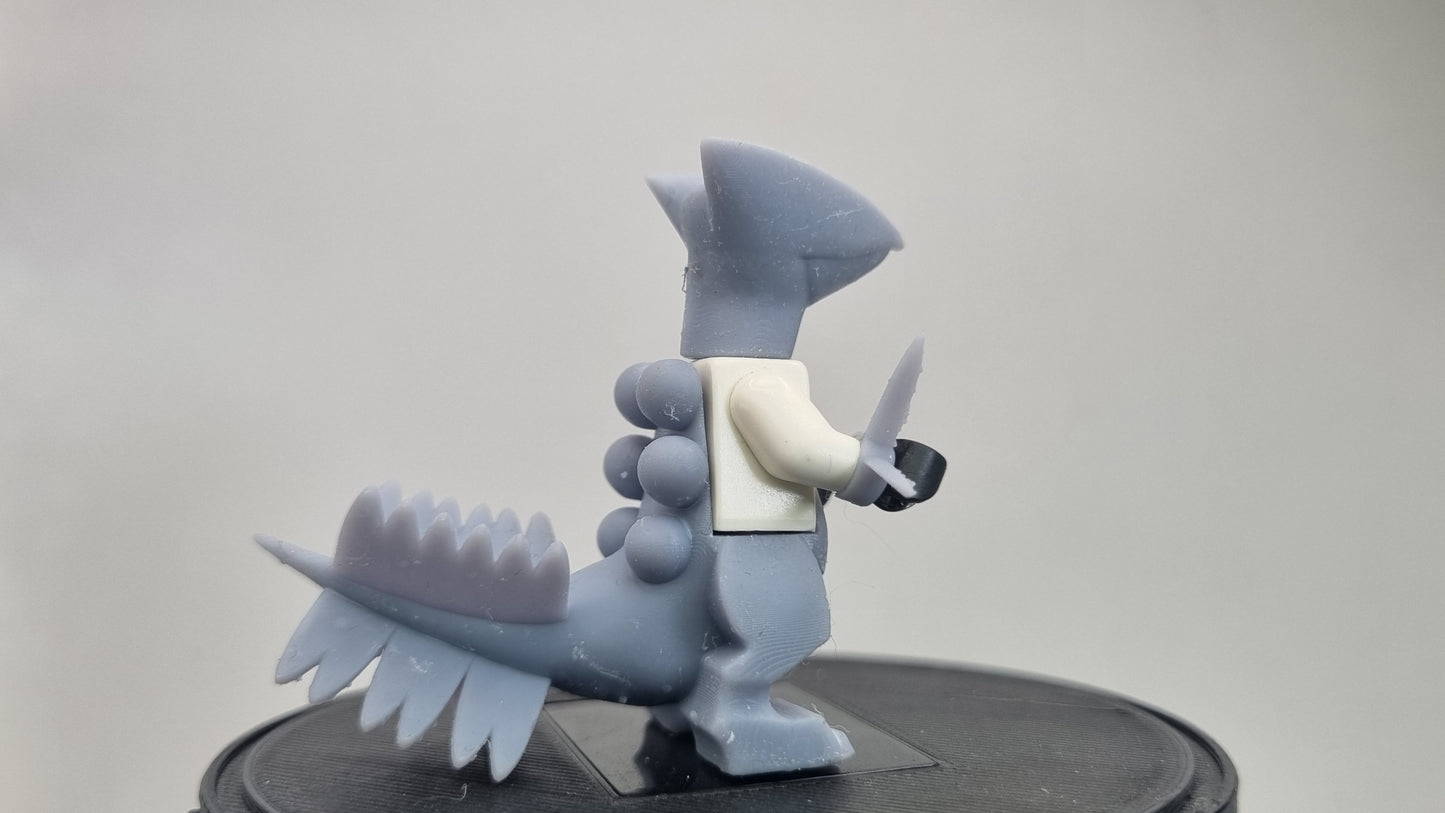 Building toy custom 3D printed animals to catch figure like grass hoper!