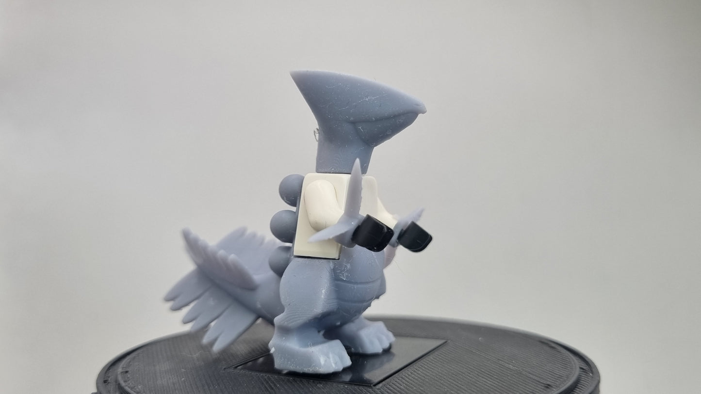 Building toy custom 3D printed animals to catch figure like grass hoper!