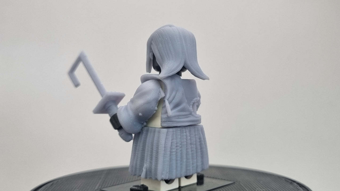 Building toy custom 3D printed soul fighter with hooked sword!
