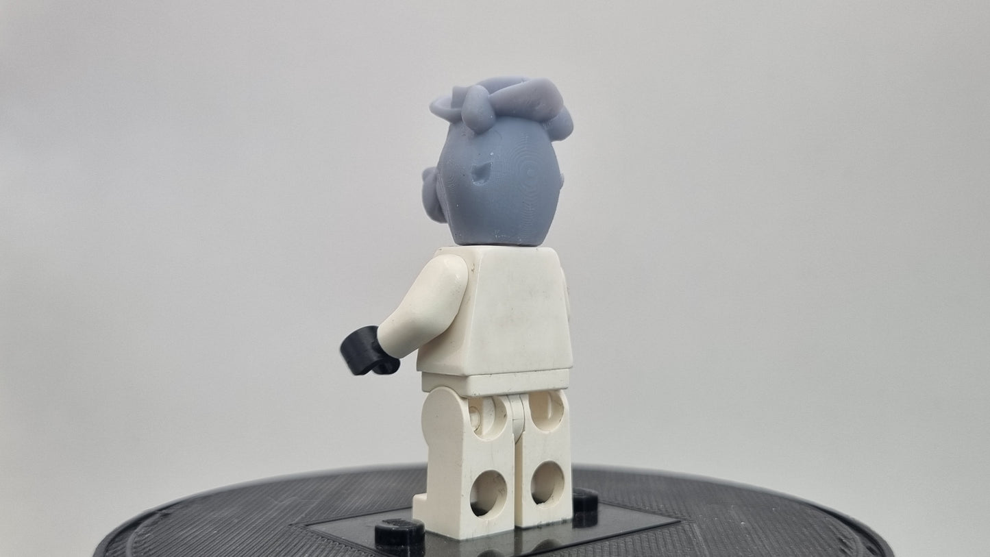 Building toy custom 3D printed bear with hat!