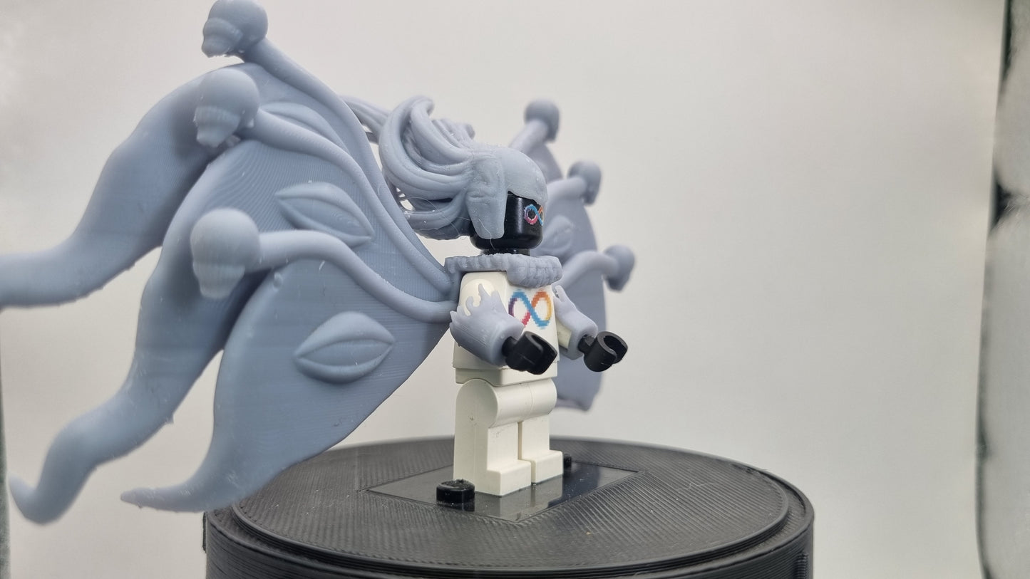 Building toy custom 3D printed soul fighter end butterfly!