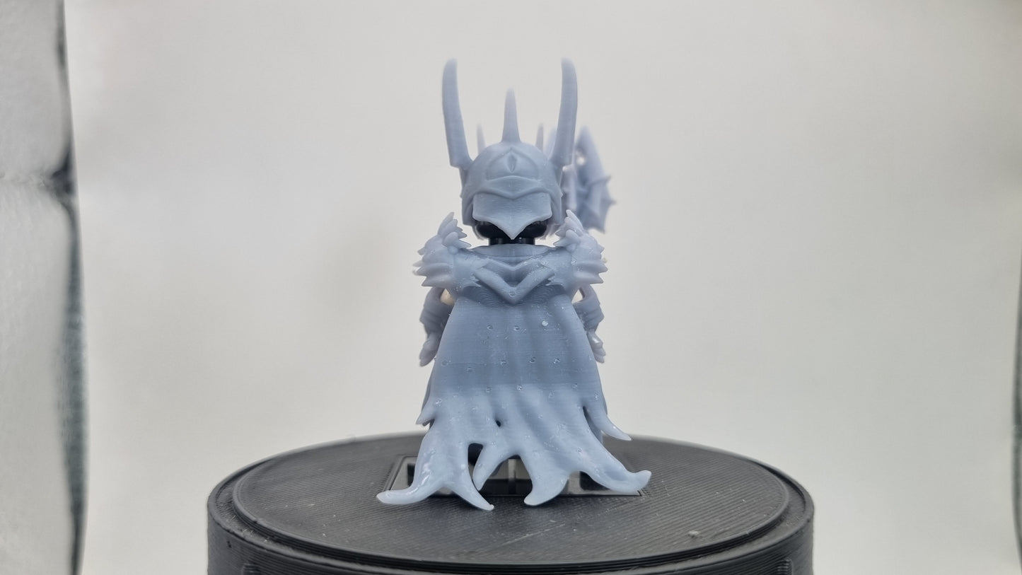 Building toy custom 3D printed evil lord new armor with cape!