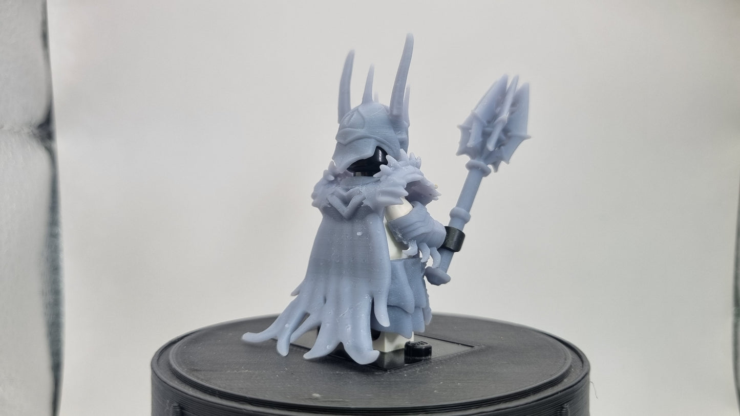Building toy custom 3D printed evil lord new armor with cape!