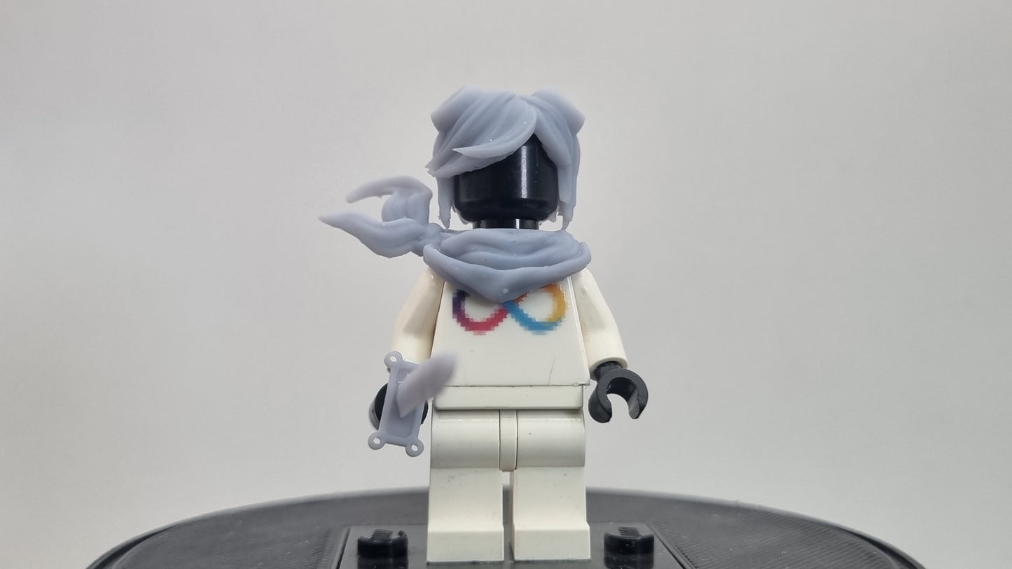 Building toy custom 3D printed soul fighter masked girl!