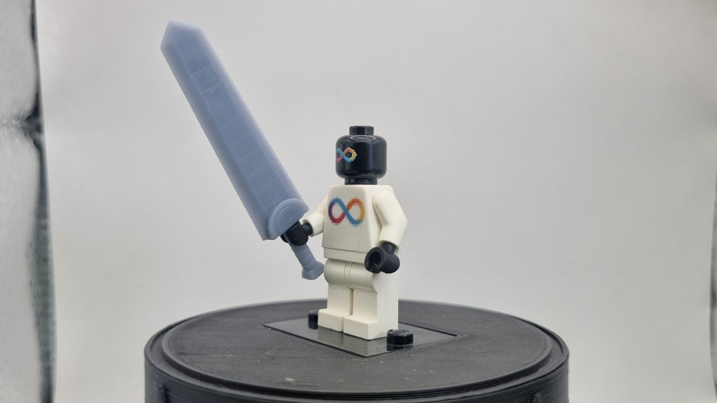 Building toy custom 3D printed dog armor long sword!