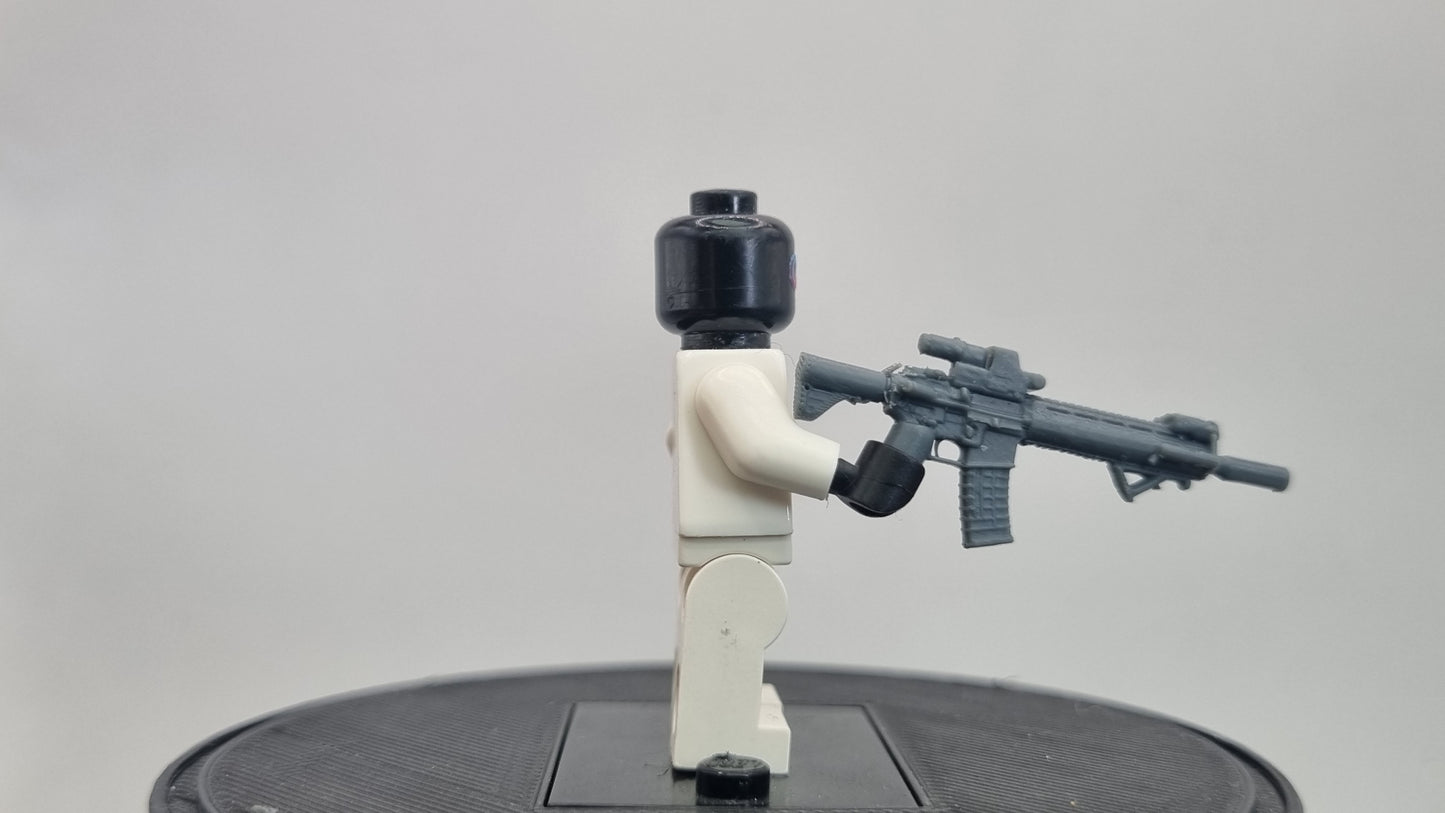 Building toy custom 3D printed long gun! Printed in 12k high resolution resin!