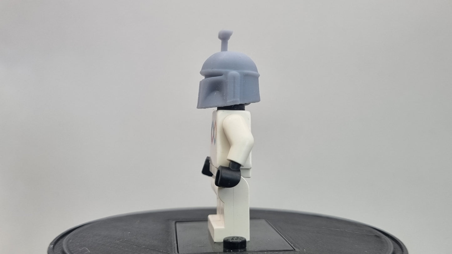 Building toy custom 3D printed galaxy wars bucket helmet hunter!