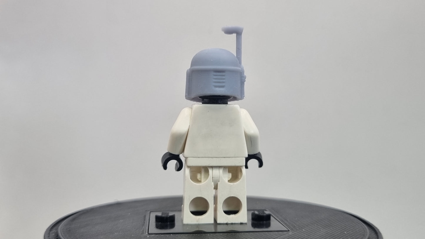 Building toy custom 3D printed galaxy wars bucket helmet hunter!