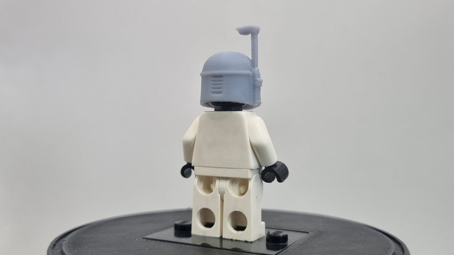 Building toy custom 3D printed galaxy wars bucket helmet hunter!
