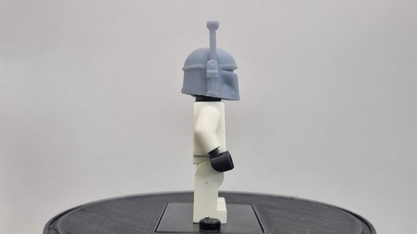 Building toy custom 3D printed galaxy wars bucket helmet hunter!