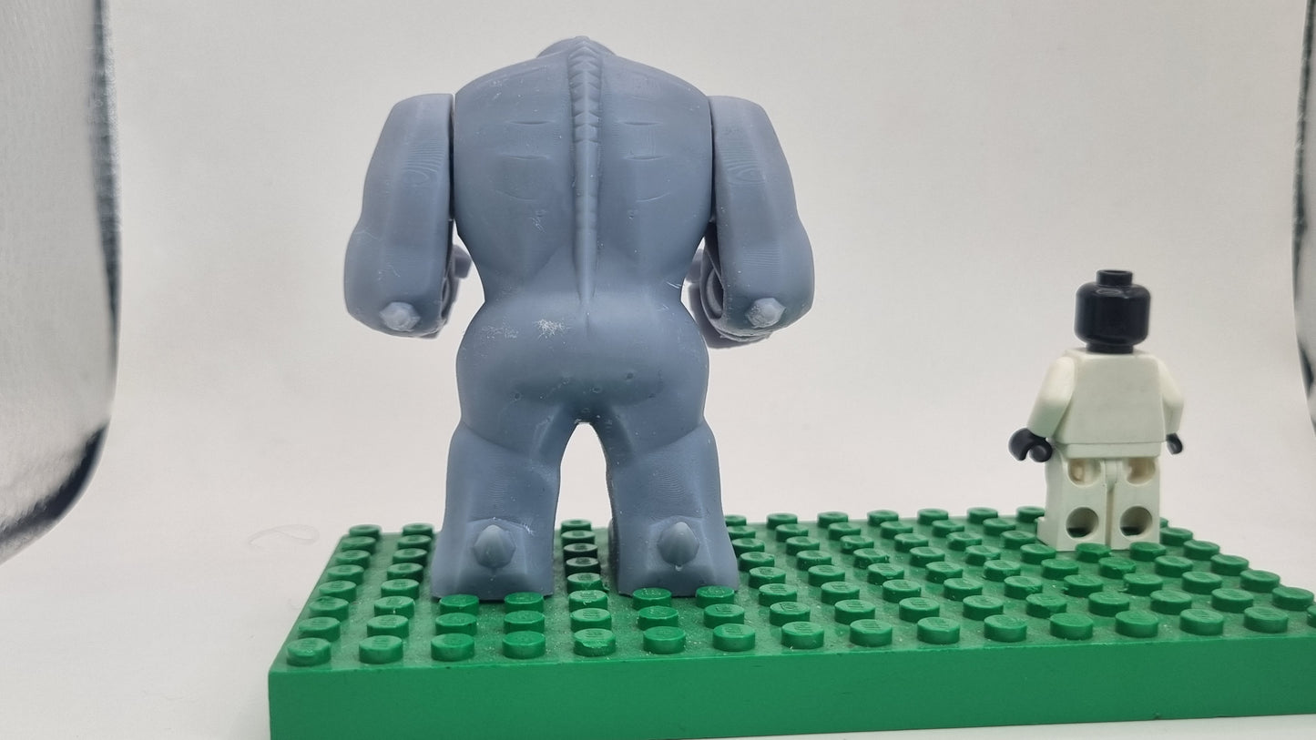 Building toy custom 3D printed super villain effected by gamma!