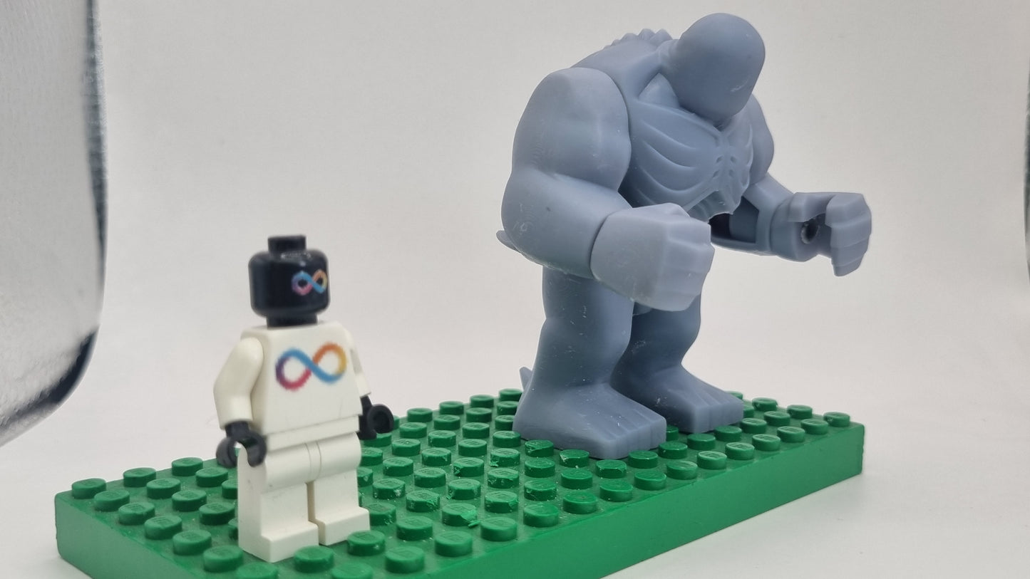 Building toy custom 3D printed super villain effected by gamma!