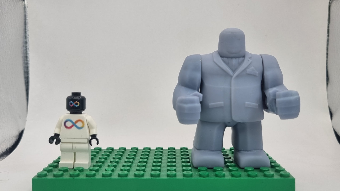 Building toy custom 3D printed big crime boss!