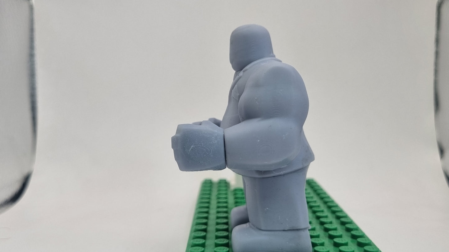 Building toy custom 3D printed big crime boss!