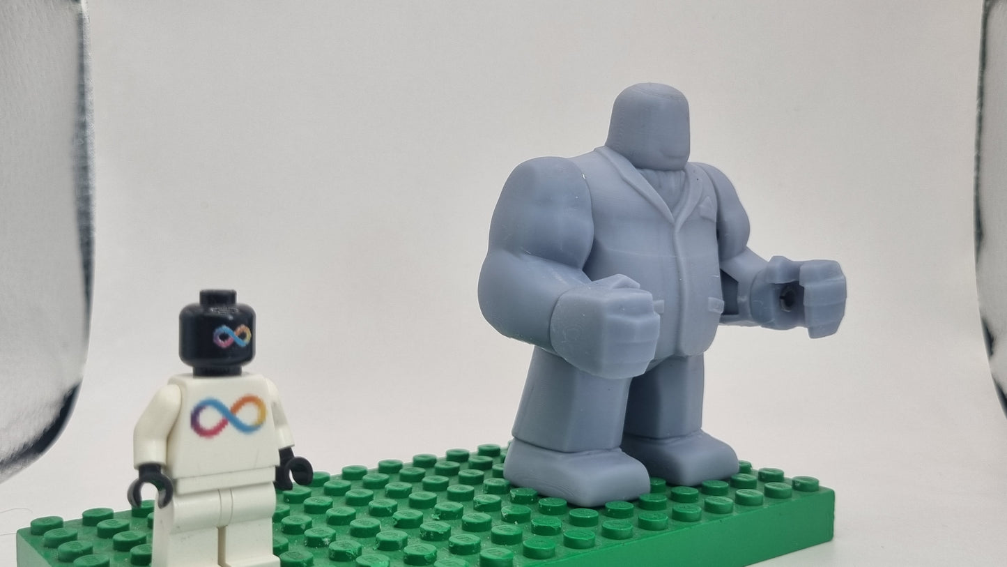 Building toy custom 3D printed big crime boss!