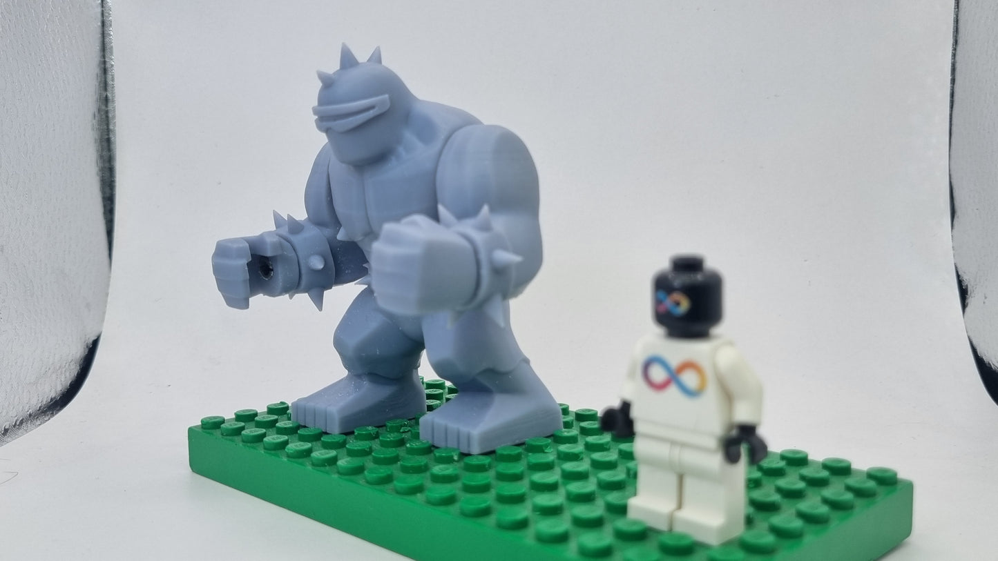 Building toy custom 3D printed super hero leading mutant!