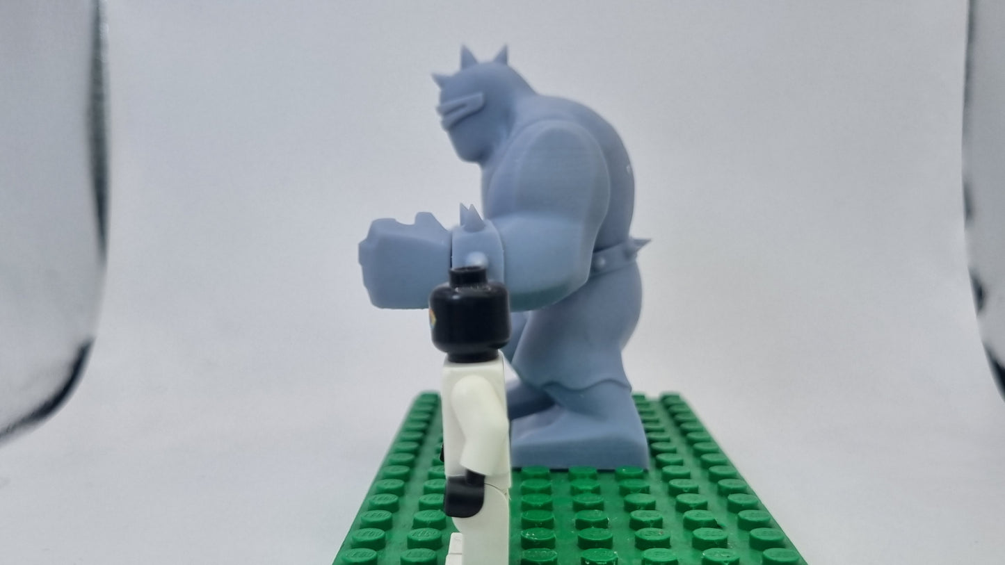 Building toy custom 3D printed super hero leading mutant!