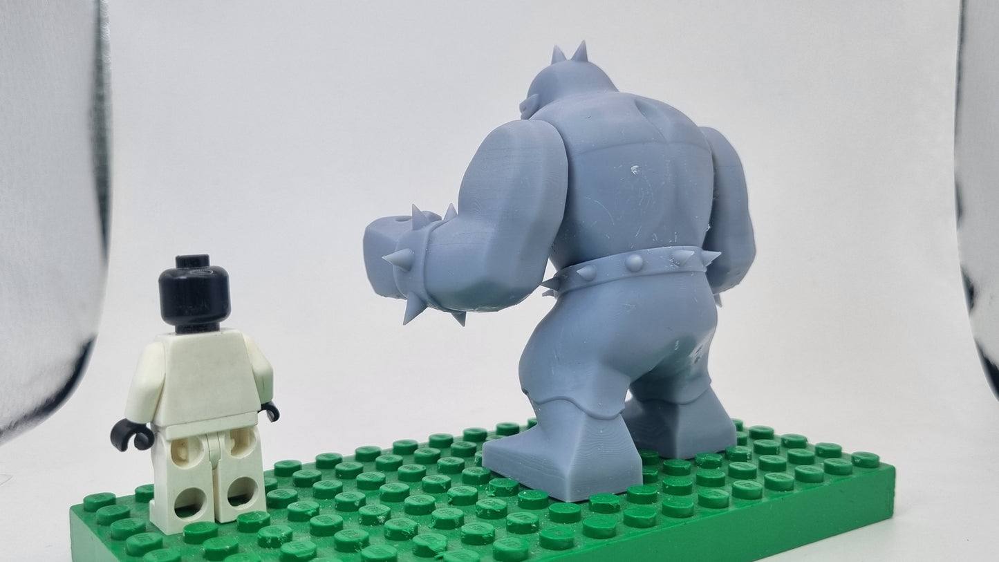 Building toy custom 3D printed super hero leading mutant!