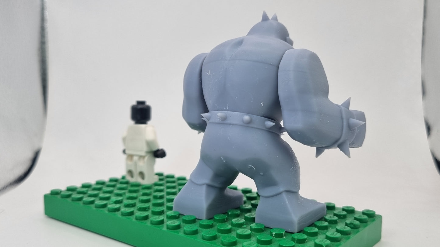 Building toy custom 3D printed super hero leading mutant!