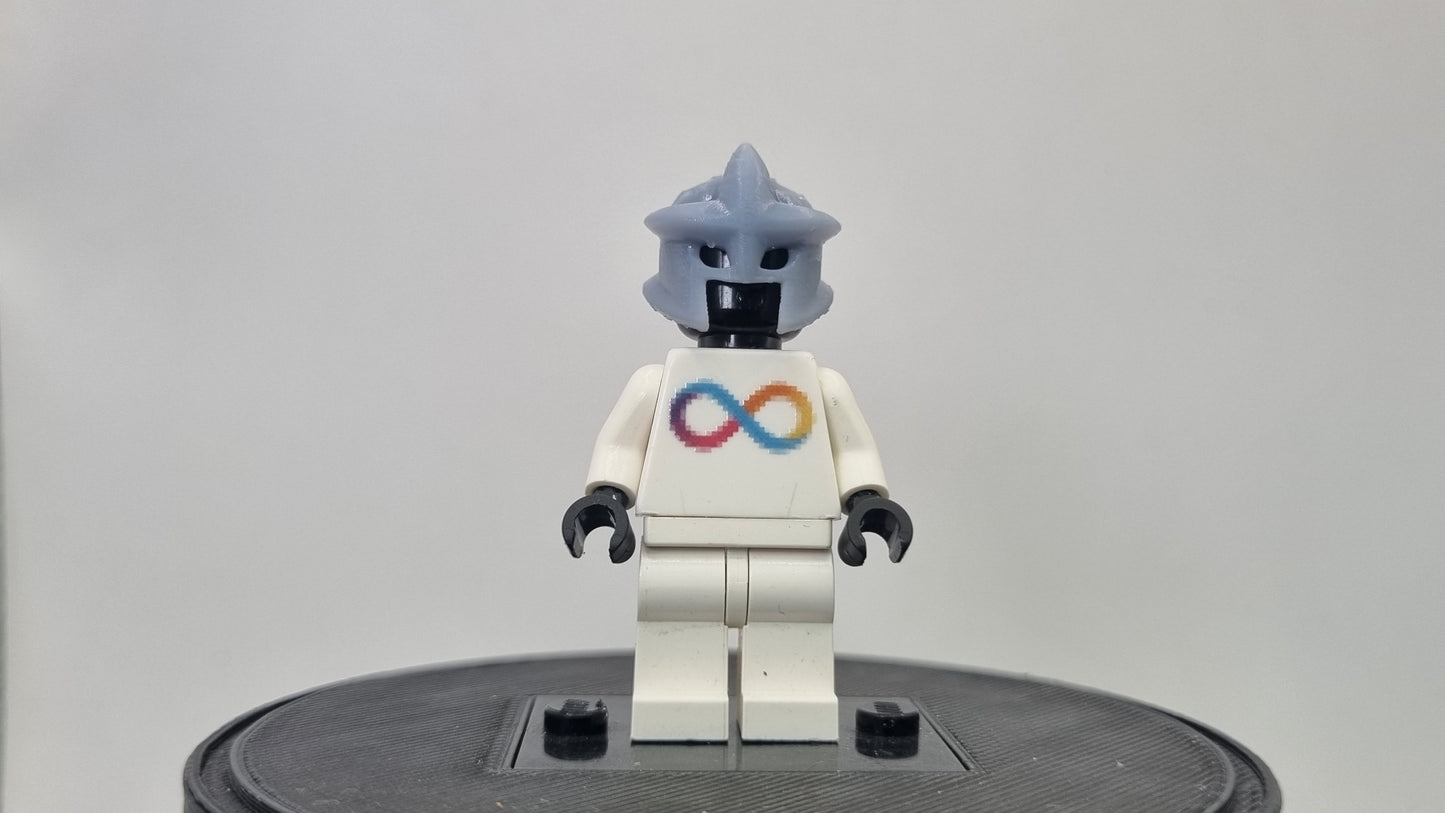 Building toy custom 3D printed super hero intergalactic star bucket helmet!
