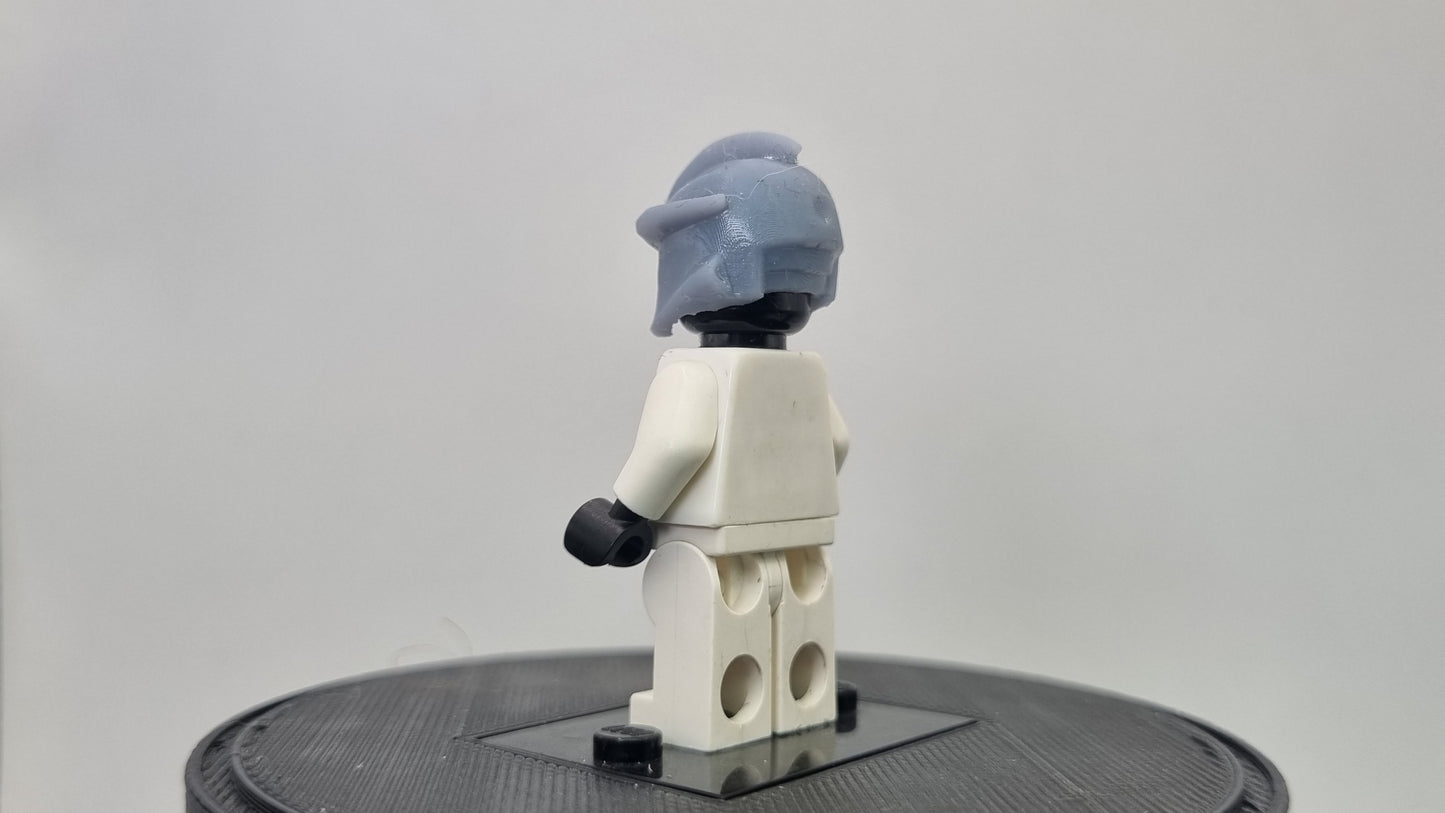 Building toy custom 3D printed super hero intergalactic star bucket helmet!