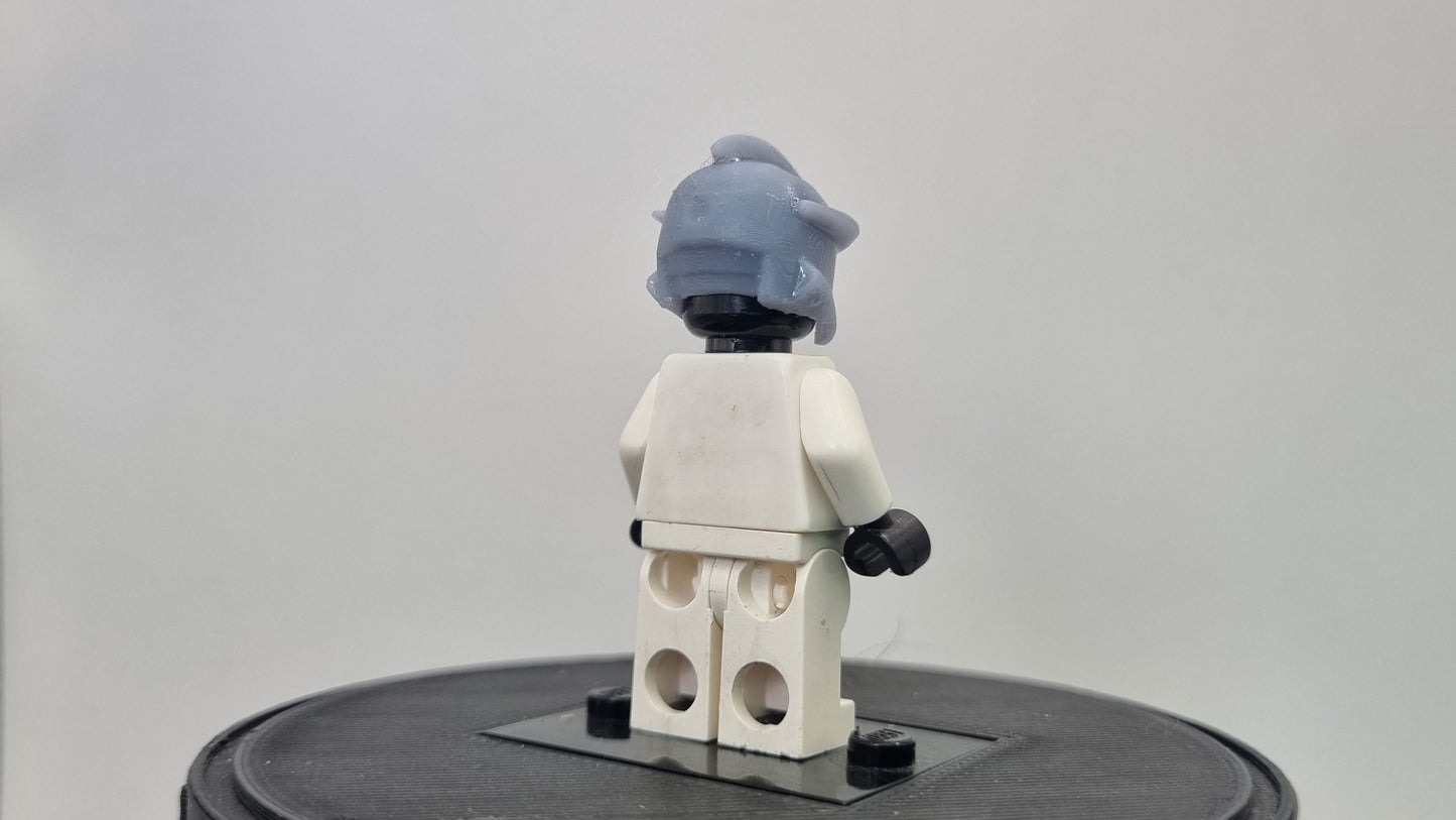 Building toy custom 3D printed super hero intergalactic star bucket helmet!