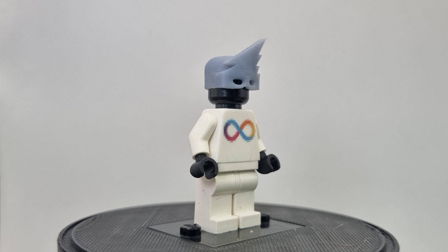 Building toy custom 3D printed super hero ligthing bolt mask!