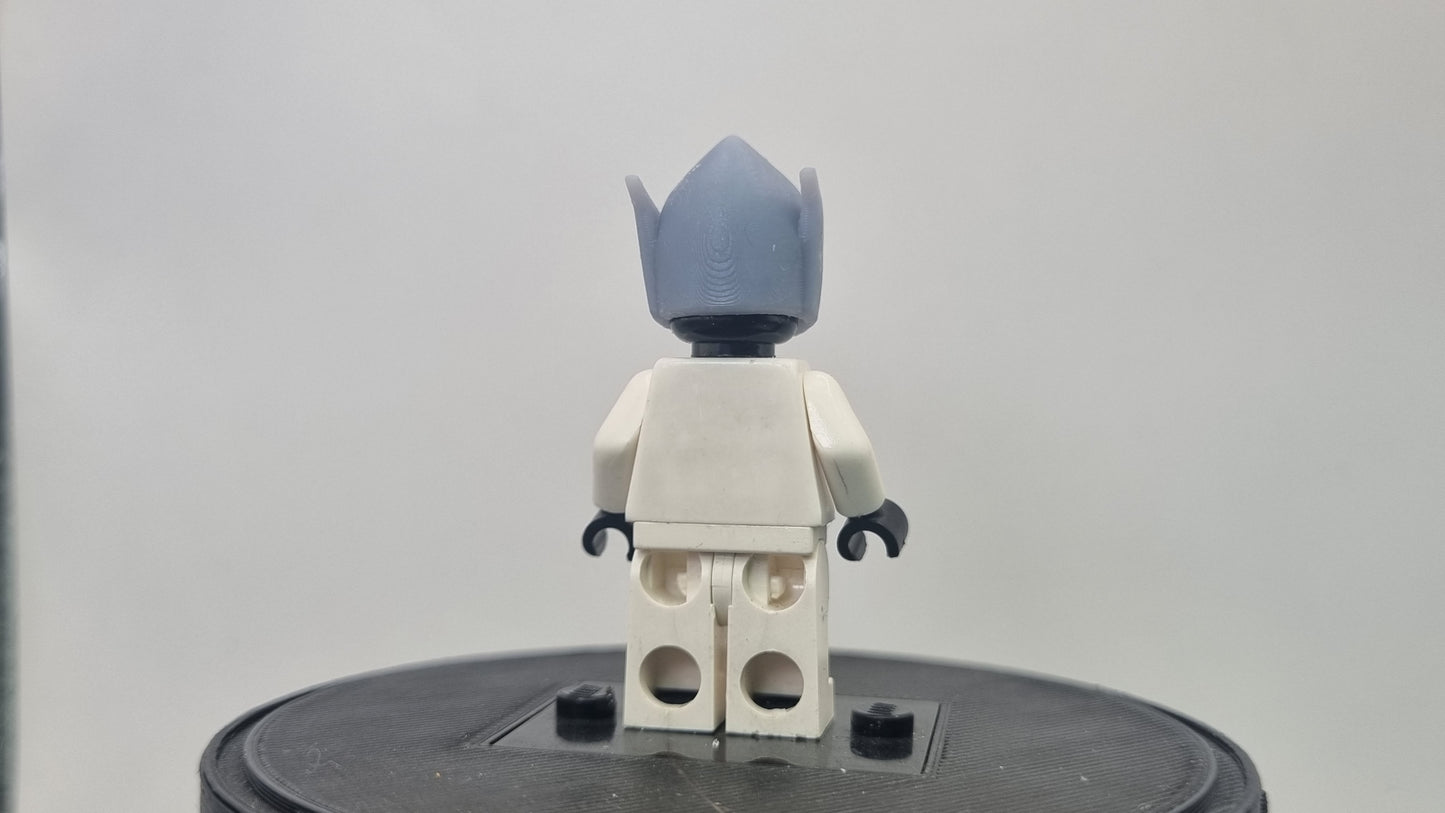 Building toy custom 3D printed super hero pointy helmet!