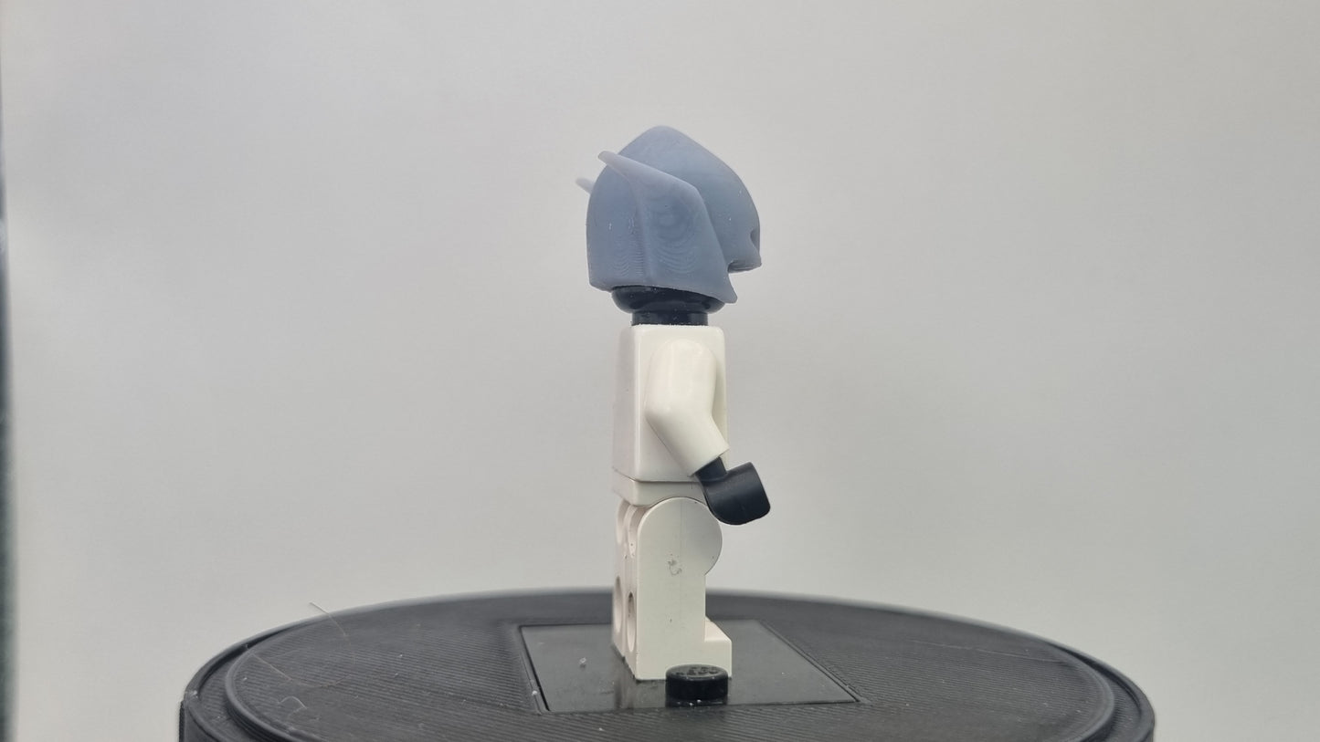 Building toy custom 3D printed super hero pointy helmet!