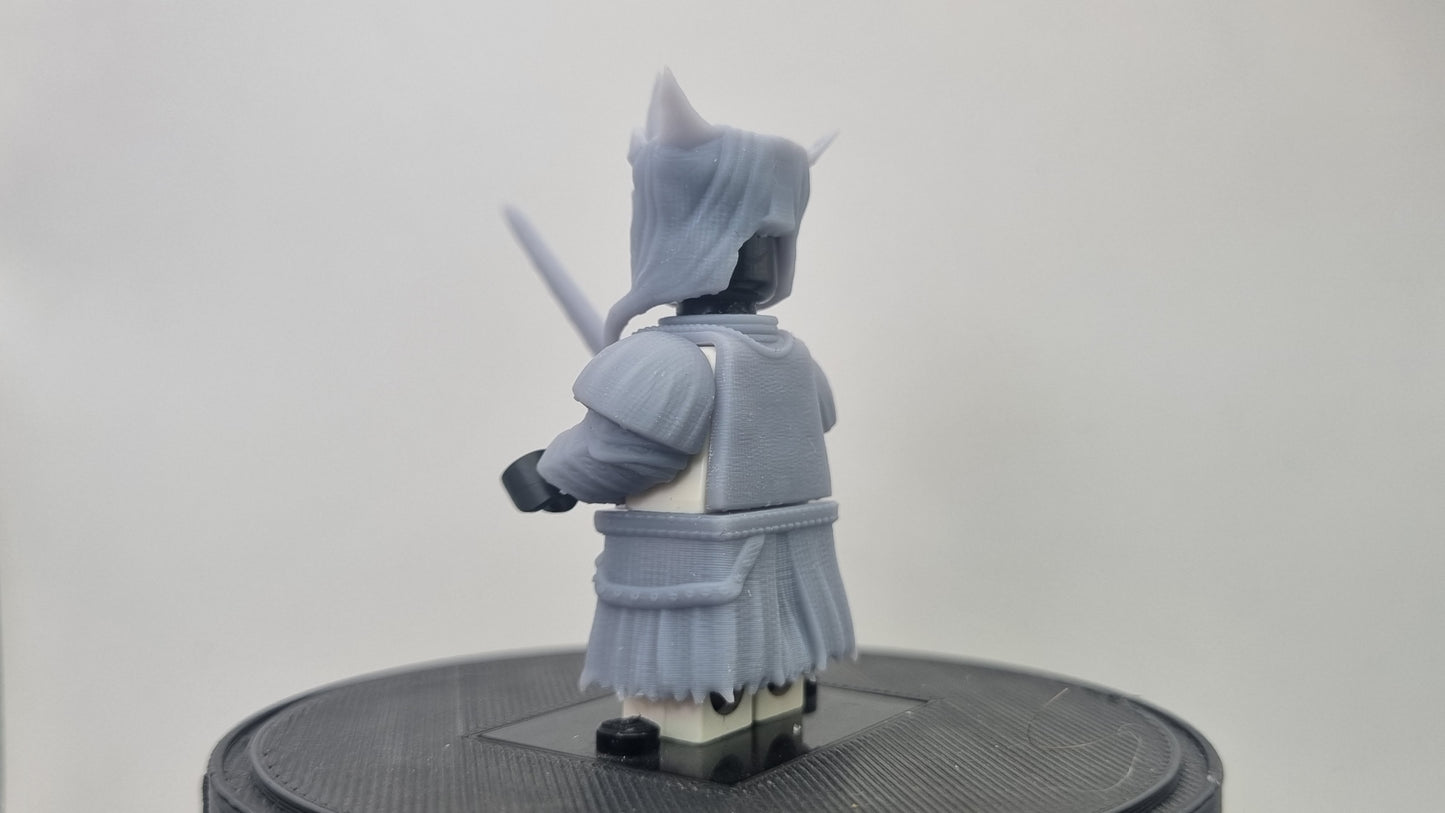 Building toy custom 3D printed evil lord servant who is moutless!